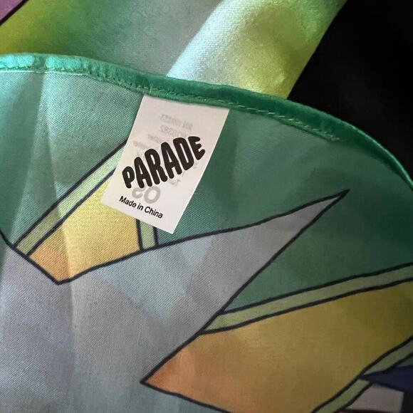 Colorful And Bold Square Parade Scarf 24" x 24" - Picture 4 of 5